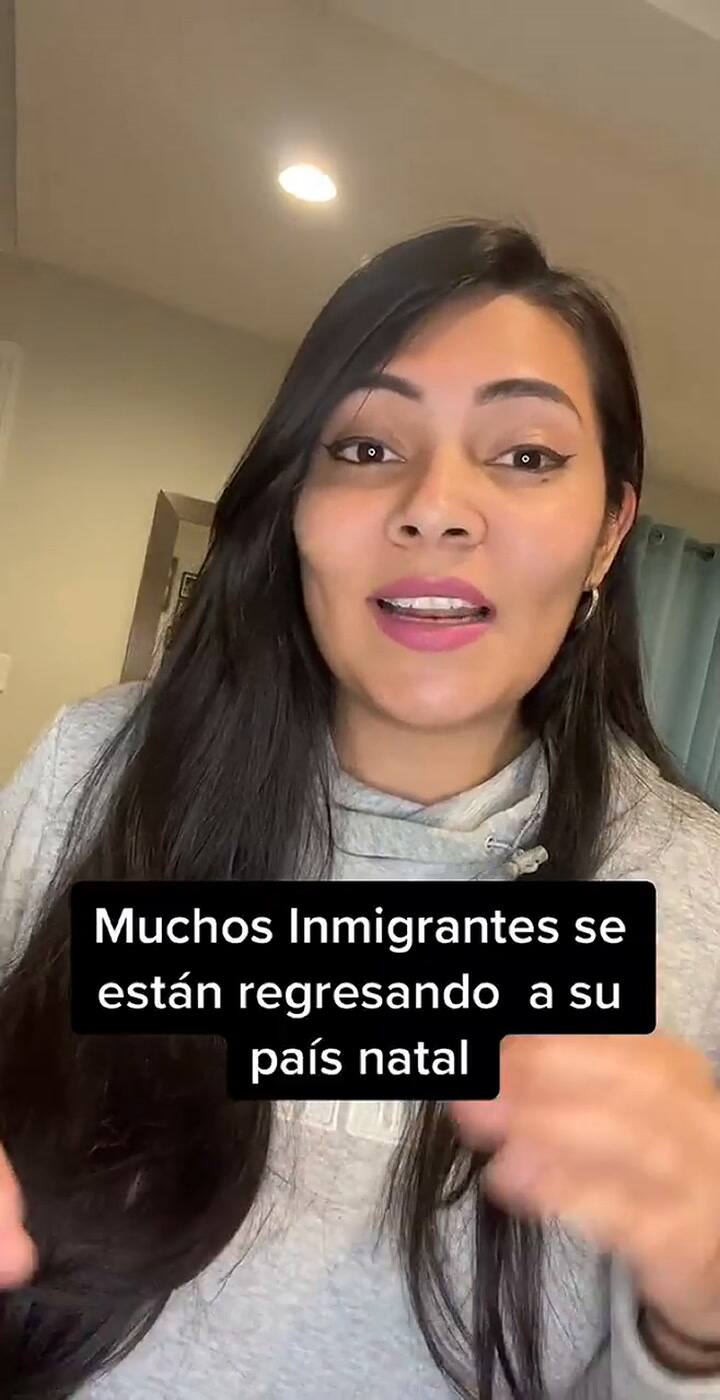 La tiktoker dijo que las cosas no son lo que parecen en Estados Unidos