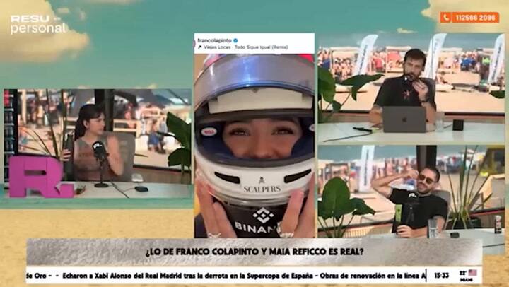 Maia Reficco habló sobre su relación con Franco Colapinto