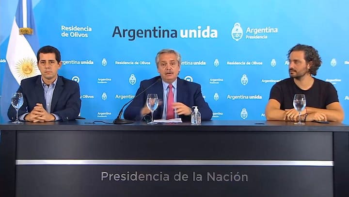 Alberto Fernández anuncia la extensión de la cuarentena obligatoria - Fuente: Casa Rosada