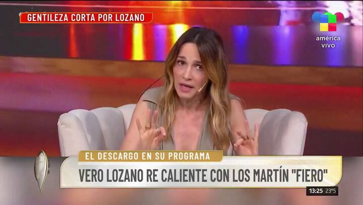 El enojo de Vero Lozano en vivo
