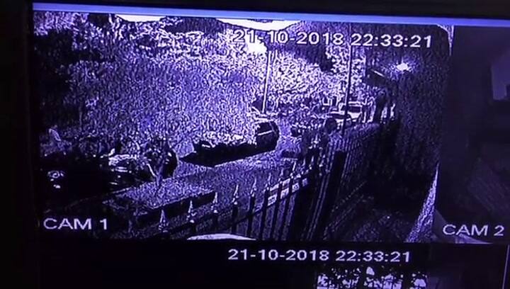 Las capturas de las cámaras de seguridad al momento que asesinan a la víctima - Fuente: Gentileza de