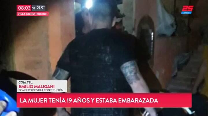 Una joven embarazada y su pareja murieron por un alud en Villa Constitución - Cortesía: TN