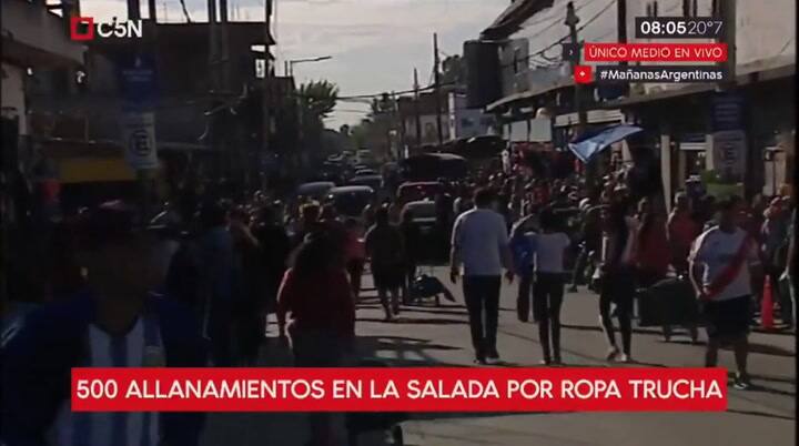 Megaoperativo en La Salada: participan más de 2000 policías