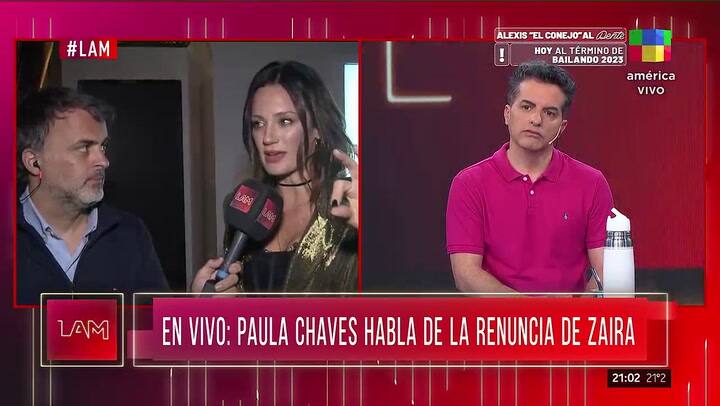Paula Chaves hablo sobre a renuncia de Zaira Nara al Bailando 2023