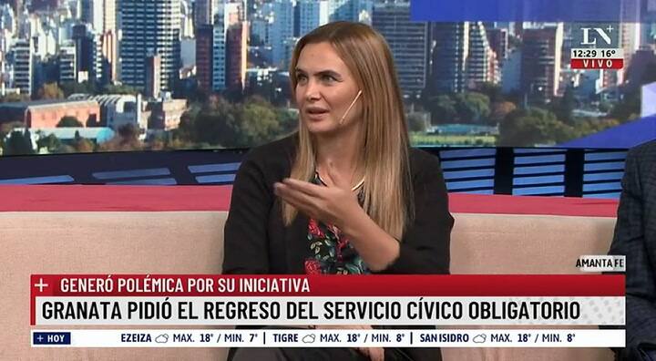 Amalia Granata explicó por qué debe ser obligatorio el Servicio Cívico que propuso