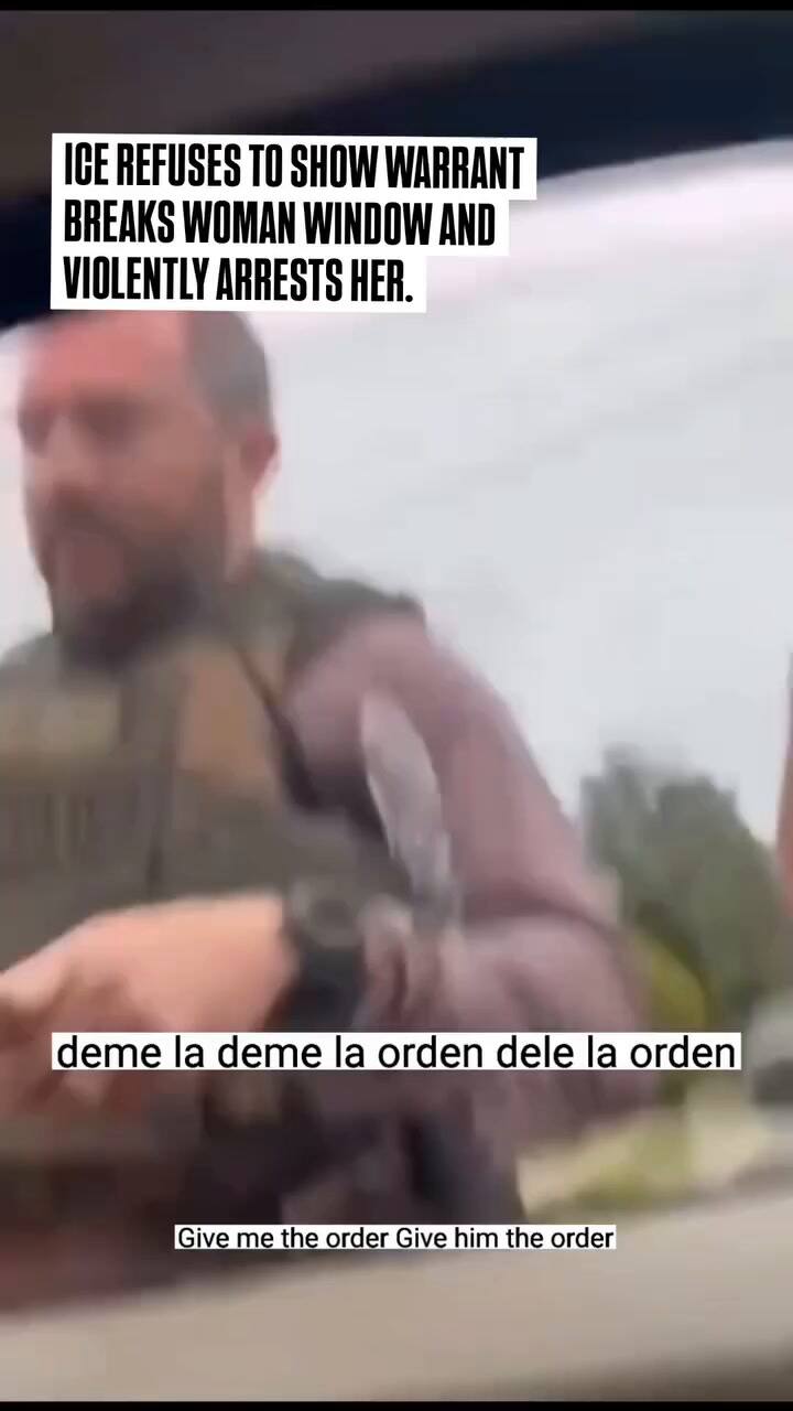 La detención quedó registrada en un video grabado por su hija