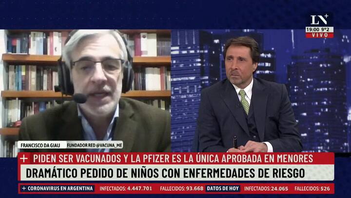 El llanto de Luis Juez por la falta de vacunas para chicos de riesgo