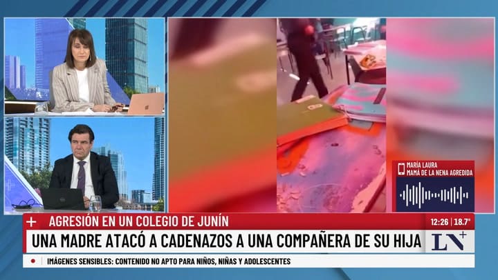 Maria Laura, madre de la nena agredida