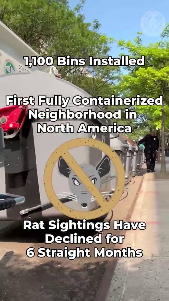 El alcalde de Nueva York, Eric Adams, anunció este método de recolección de basura para combatir las ratas (X/@NYCMayor)