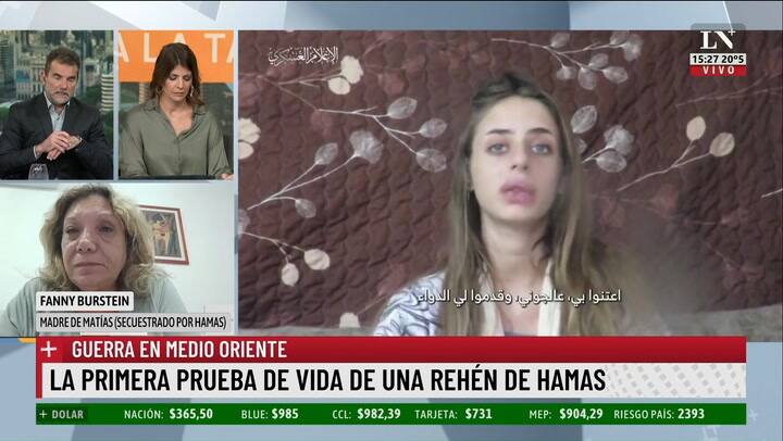 Fanny Burstein, mama de Matias: "Lo mato Hamas a sangre fria"