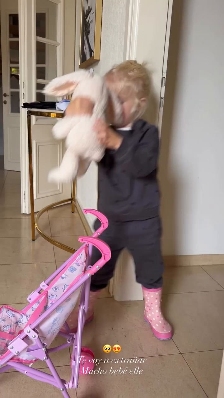 Así se despidió Maxi López de su hija Elle