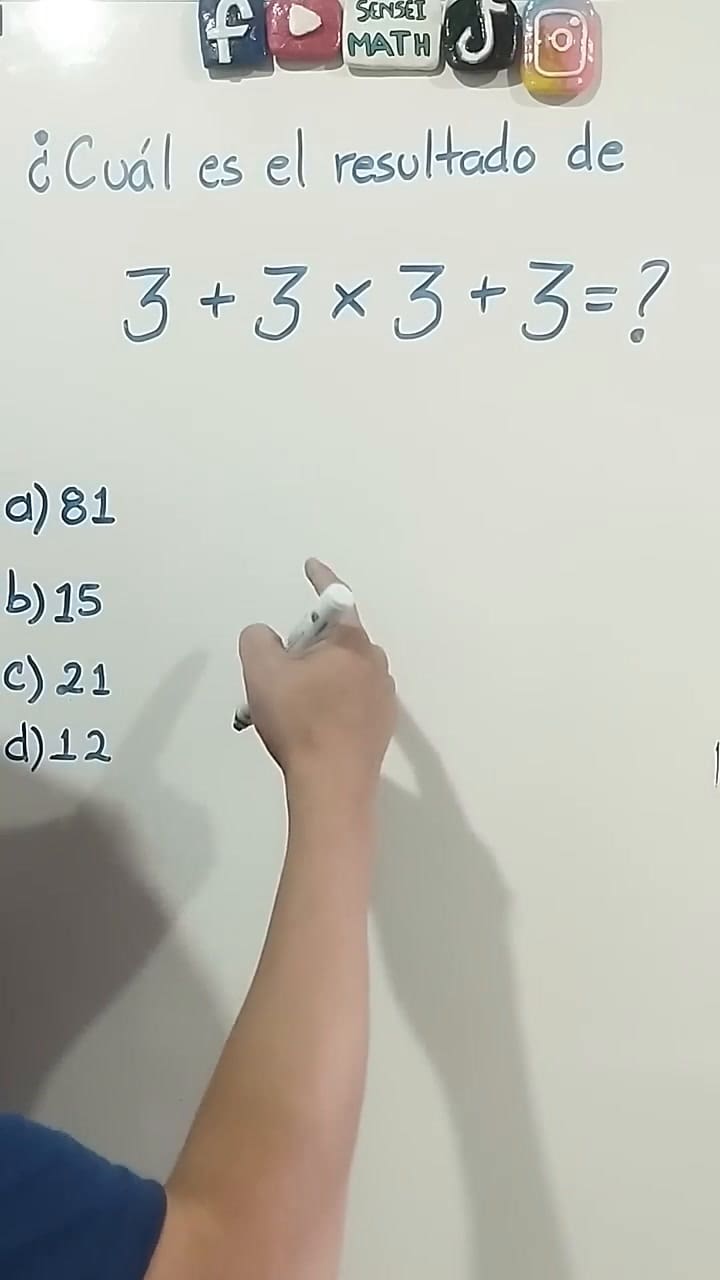 3+3x3+3= ¿Cuál Es El Resultado Jerarquía De Operaciones