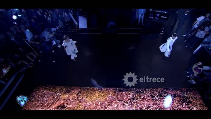 Vigna y Gonzalo Gerber bailaron folklore