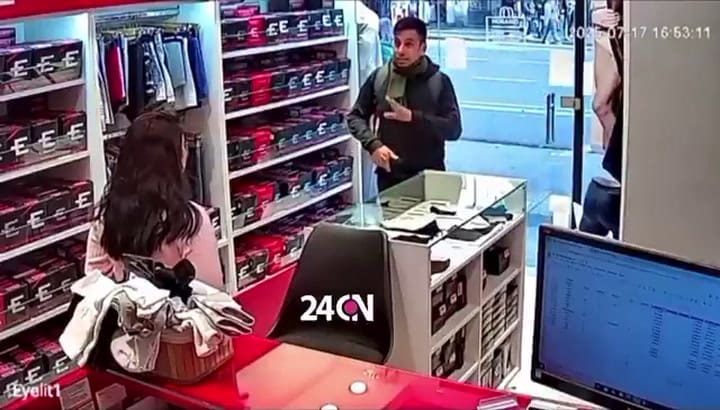 El ladrón de "buenos modales" que asaltó un comercio en Villa Crespo