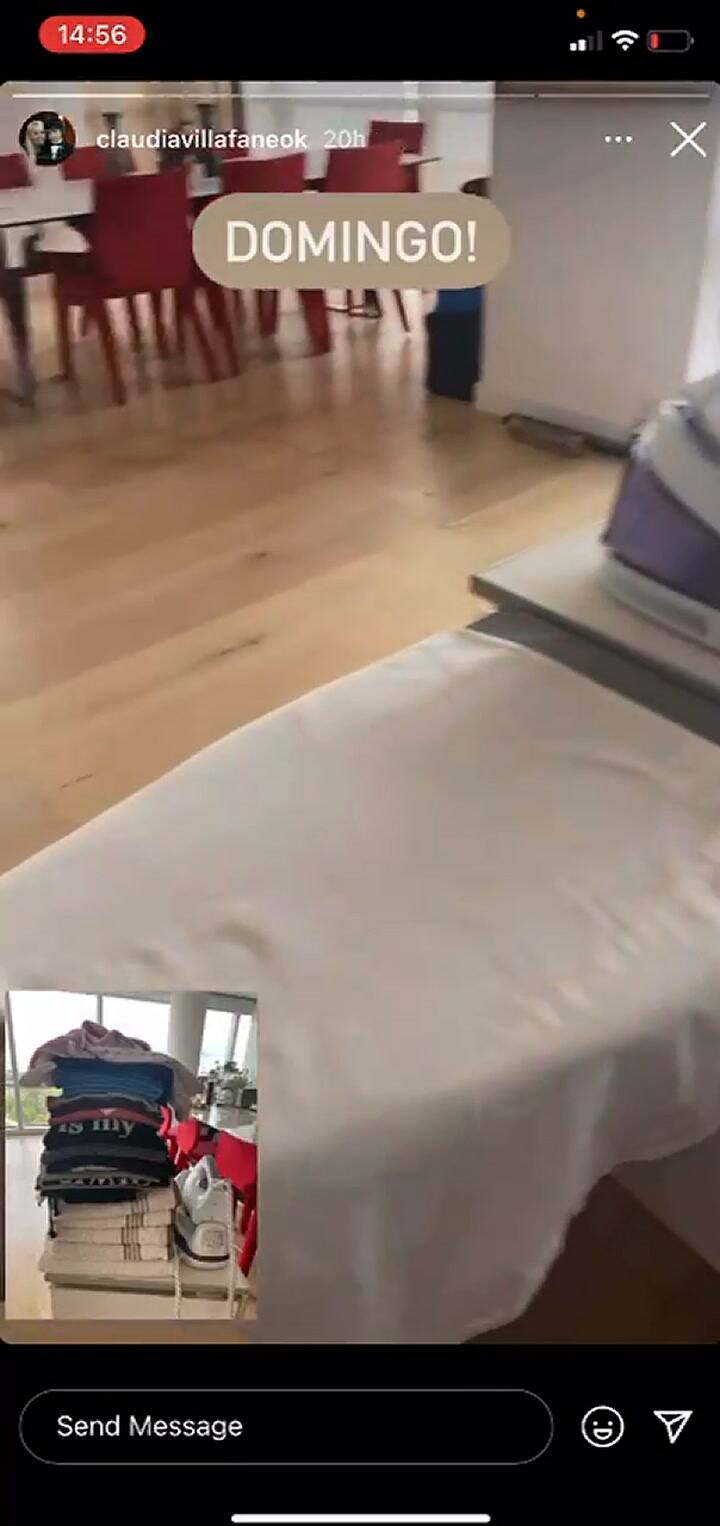 Claudia Villafañe mostró su rutina pero un detalle se robó la atención