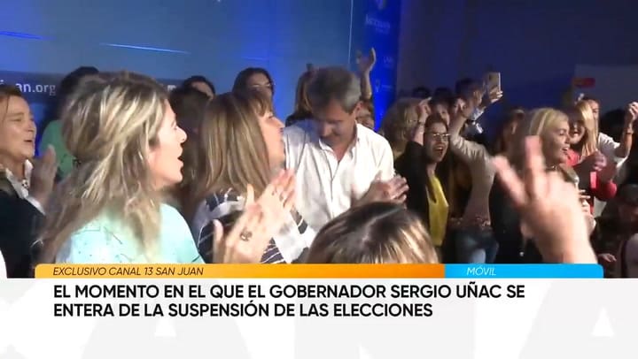 El momento en el que Sergio Uñac se entera del fallo de la Corte