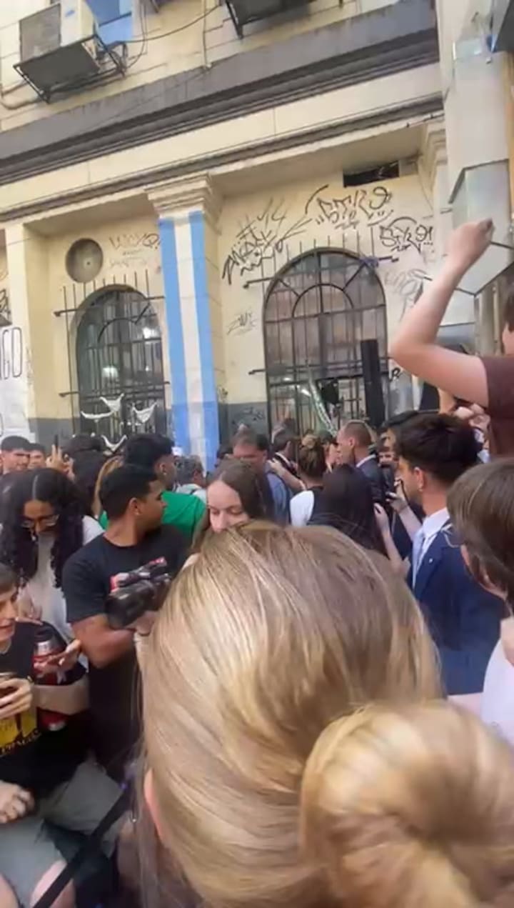 Sergio Massa, en el Carlos Pellegrini