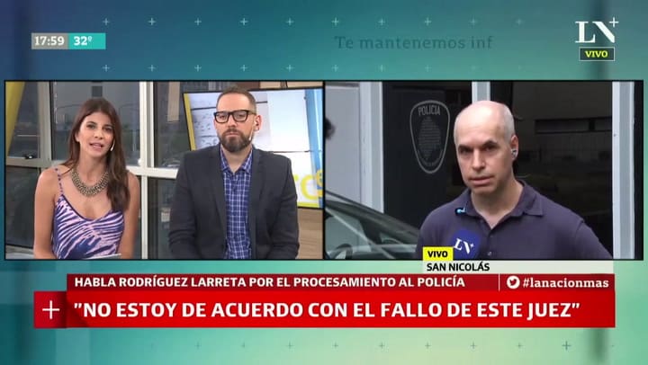 Larreta habló sobre el policía embargado y procesado