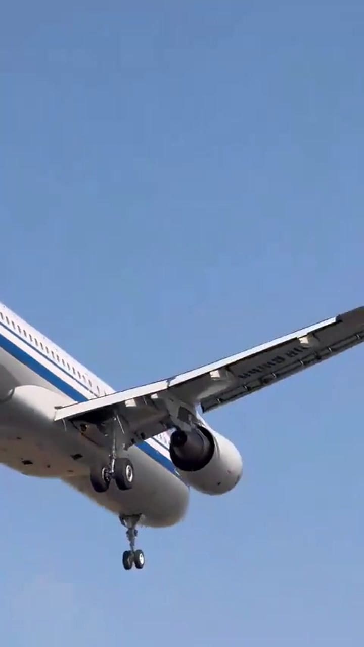 El momento exacto en el que un avión impacta de lleno con un grupo de pájaros