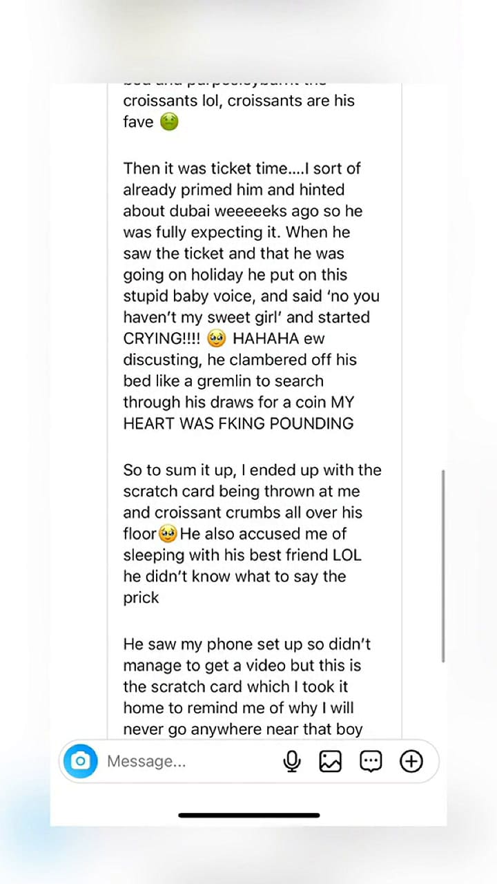 Le armó una trampa a su novio para descubrir su infidelidad