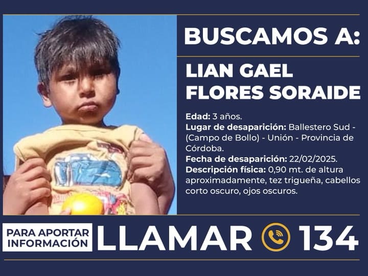 Un vecino contó lo que vio en el horario que Lian desapareció