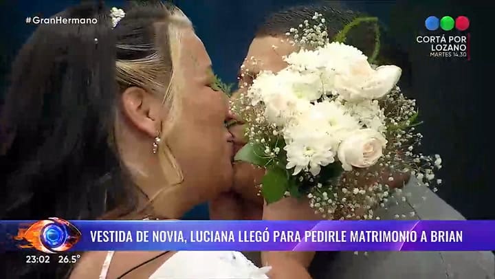 Brian recibio la visita de su novia en el "Congelados" de Gran Hermano