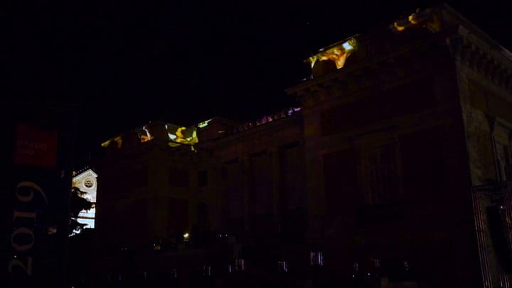 Amalgama El Prado, intervención de Daniel Canogar sobre la fachada del museo