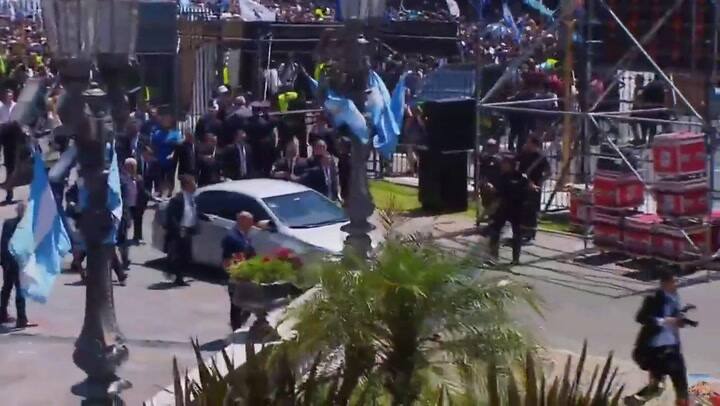 La llegada de Alberto Fernández a Casa Rosada