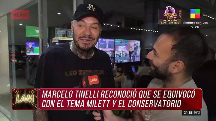 Marcelo Tinelli aclaro sus dichos sobre Milett Figueroa
