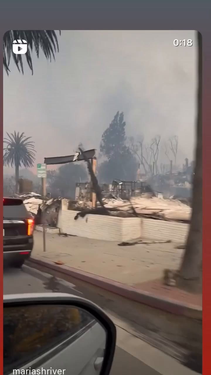Jamie Lee Curtis compartió imágenes de los incendios en California