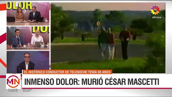 El camarógrafo Hernán Ramos se quebró al recordar a César Mascetti.