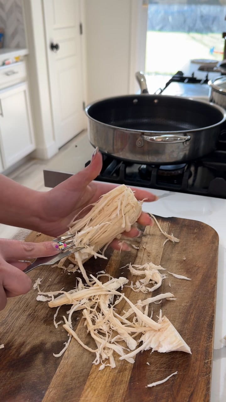 Una tiktoker mexicana compartió su receta de No Chicken Tinga (TikTok: @nanajoe19)