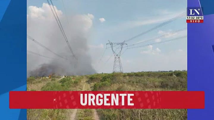 El apagón se produjo pro el incendio de una línea de alta tensión