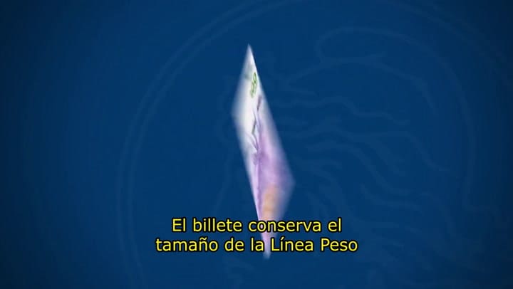 Las medidas de seguridad del nuevo billete de la taruca - Fuente YouTube