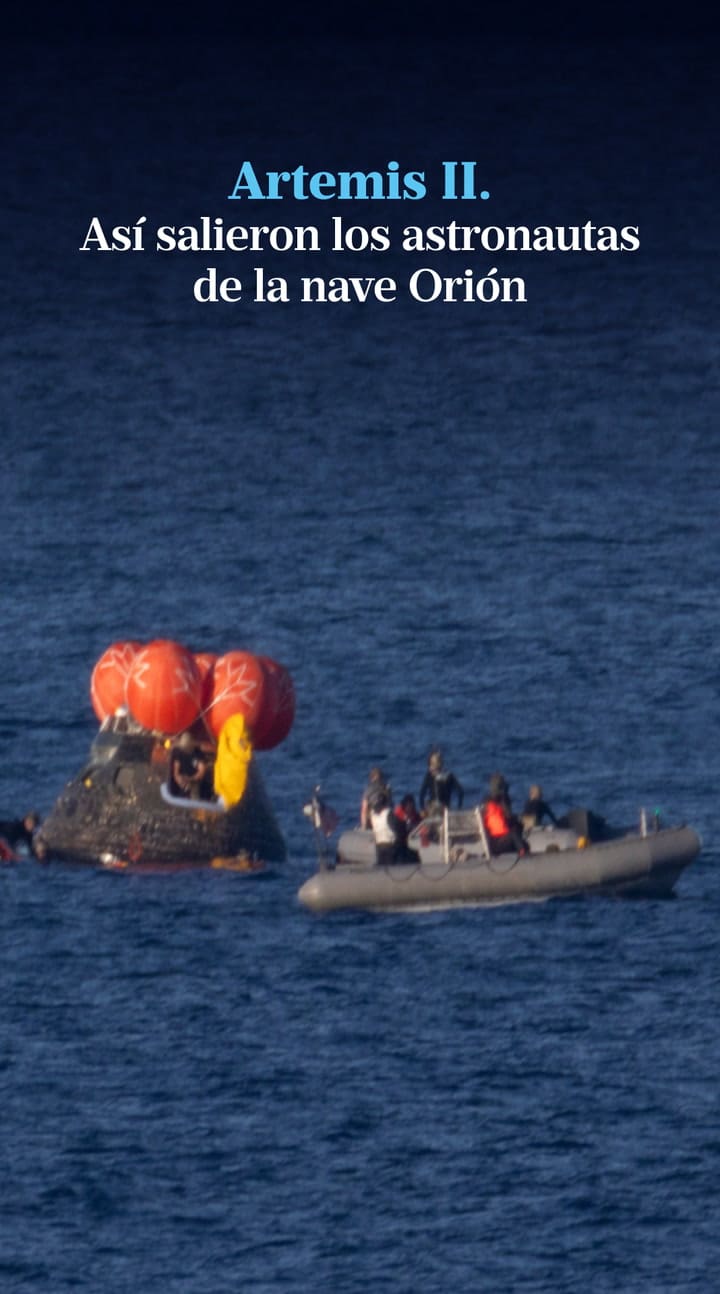 Artemis II: así salían de la nave Orión los astronautas