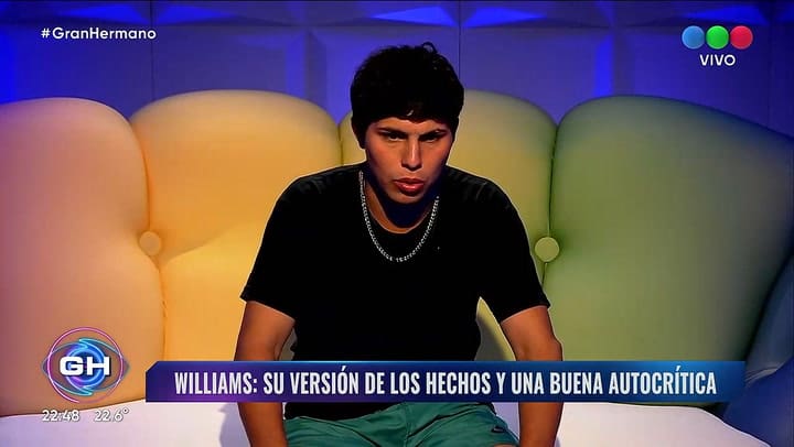 Williams fue al confesionario para contar su version de los hechos