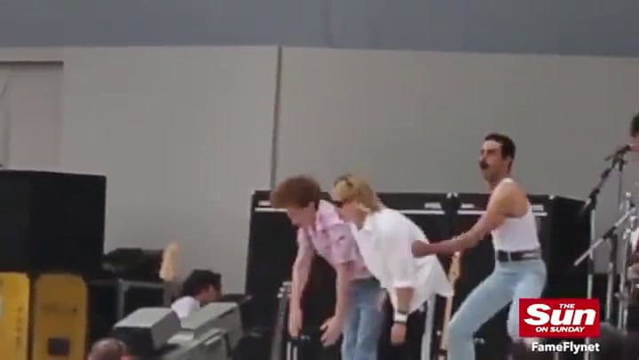 Rami Malek como Freddie Mercury en Live Aid