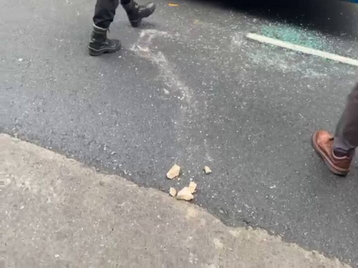 El SAME asistió a los pasajeros que estaban a bordo del colectivo