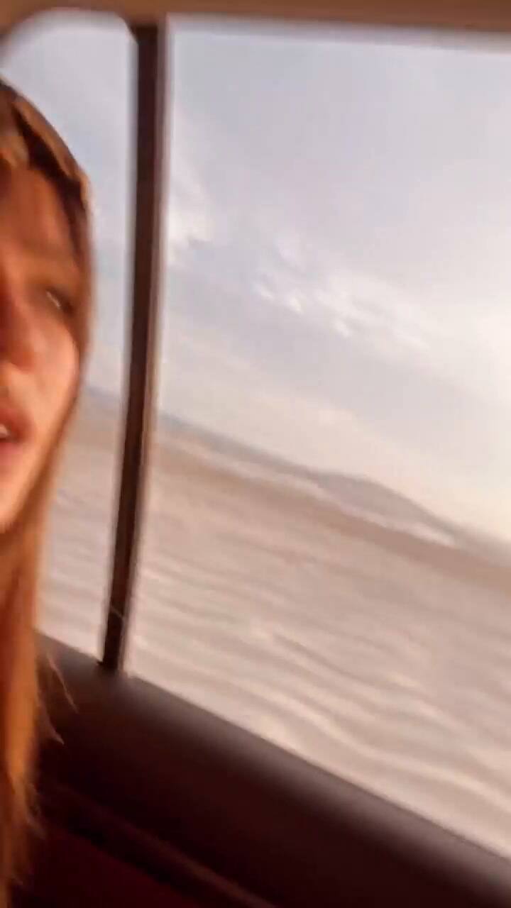 La China y Rusher recorrieron el desierto qatarí (Video: Instagram @sangrejaponesa)