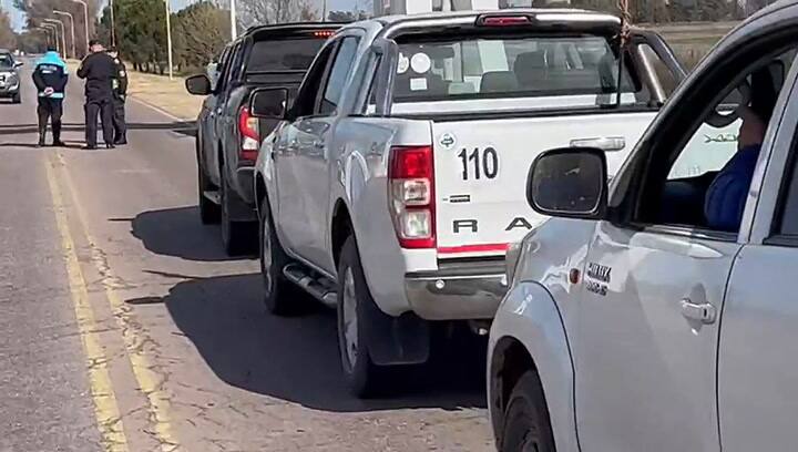 Caravana de productores en Salliqueló
