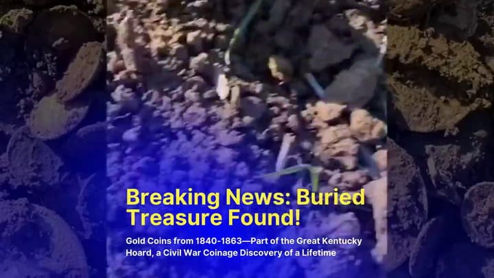 Un hombre encuentra cientos de monedas de oro en Kentucky