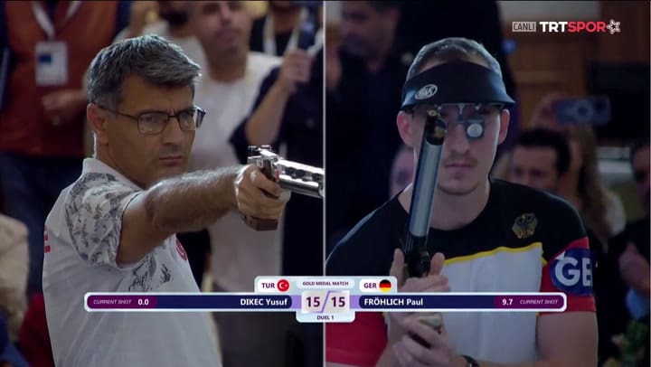 El momento en que Dikeç ganó la medalla de oro en la Copa Europea