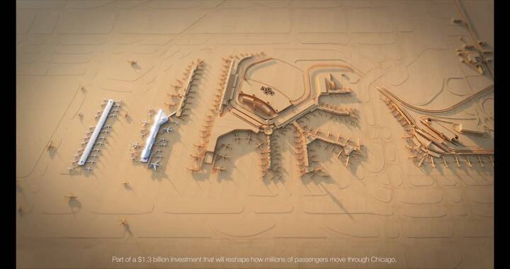 El video que publicó Chicago sobre la extensión del aeropuerto O'Hare