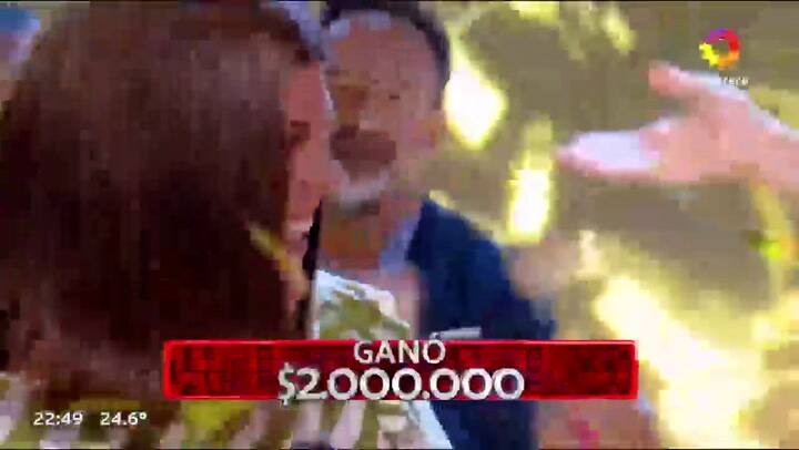 La emoción de Natalia, la participante que perdió a su familia por el Covid, al ganar Los 8 escalones de los dos millones