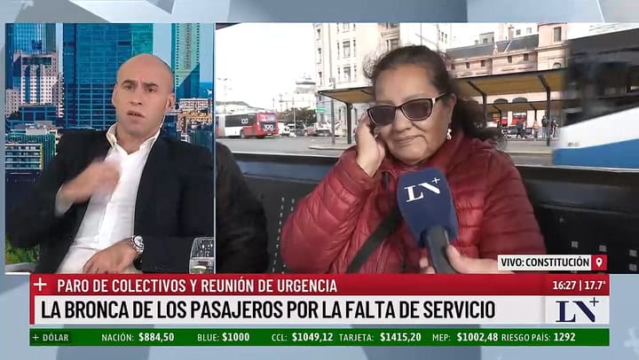 El descontento delos usuarios con el paro de colectivos