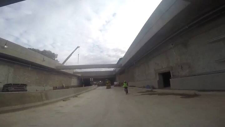 El Paseo del Bajo desde el aire