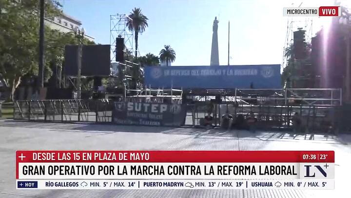 Gran operativo por la marcha de la CGT este jueves 18 de diciembre