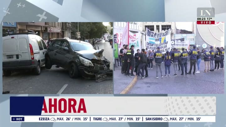 Caballito: se quedó dormido y chocó autos estacionados