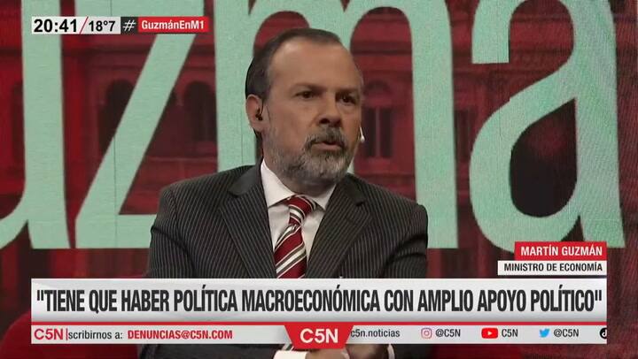Martín Guzmán se refirió al índice de inflación para el mes de marzo