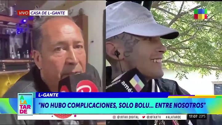 L-Gante dialogó con su padre en vivo.